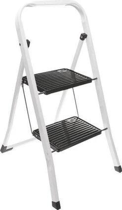 Excellent Houseware Inklapbare Keukentrap - 2 Treden - Tot 150kg - Metaal
