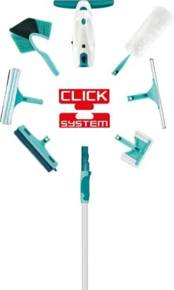 Leifheit Telescoopsteel Aluminium 145-400 Cm Click System -Winkel Voor Schoonmaakartikelen 720x1200