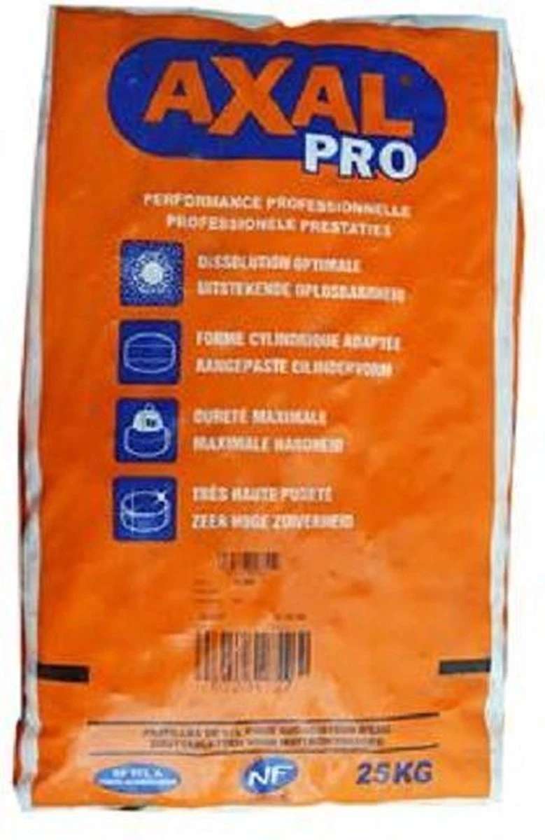 Onthardingszout - Zouttabletten Axal 25 kg Onthardingszout - Zouttabletten Axal 25 Kg -Winkel Voor Schoonmaakartikelen 779x1200 2