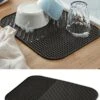 Merkloos Afdruipmat Met GRATIS Afwasborstel - Droogmat - Afdruipmat Siliconen - BPA Vrij - Afdruipmat Voor Afwas - Zwart -Winkel Voor Schoonmaakartikelen 800x1200 10