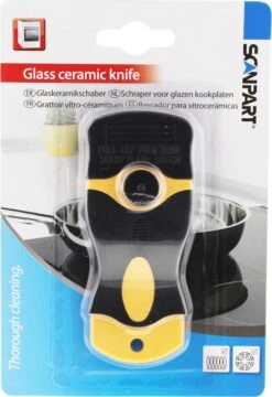 Scanpart Kookplaat Schraper - Schraapijzer - Radeermes - Voor Alle Glazen Kookplaten - Zoals Keramische Inductie En Halogeen Kookplaten - Kunststof - Vervangbaar Mesje - Krasvrij -Winkel Voor Schoonmaakartikelen 824x1200 3