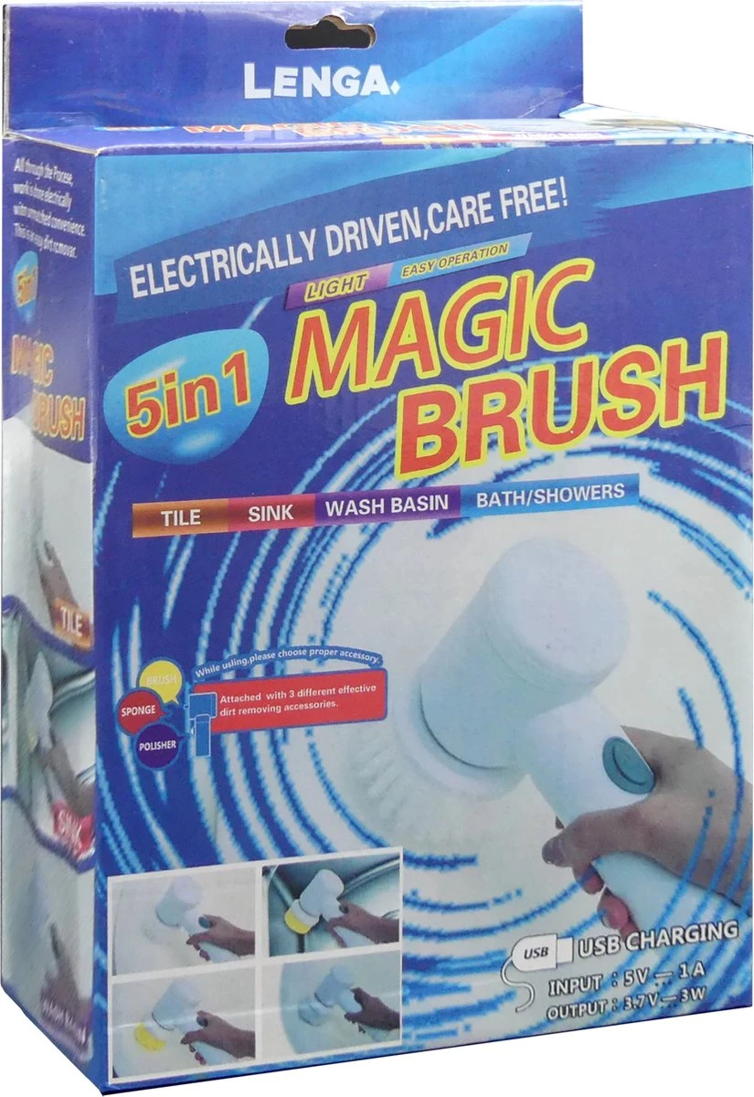 Lenga Elektrische schoonmaakborstel - 5 in 1 borstel - Oplaadbaar - Wasborstel - Schoonmaakmiddelen - Schrobborstels Lenga Elektrische Schoonmaakborstel - 5 In 1 Borstel - Oplaadbaar - Wasborstel - Schoonmaakmiddelen - Schrobborstels -Winkel Voor Schoonmaakartikelen