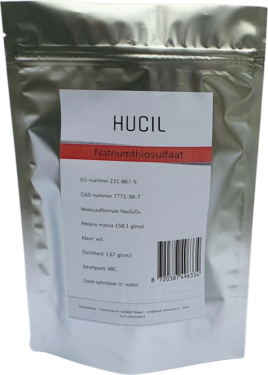 natriumthiosulfaat - natrium thiosulfaat - sodium thiosulphate - thio - 500 gram Natriumthiosulfaat - Natrium Thiosulfaat - Sodium Thiosulphate - Thio - 500 Gram -Winkel Voor Schoonmaakartikelen