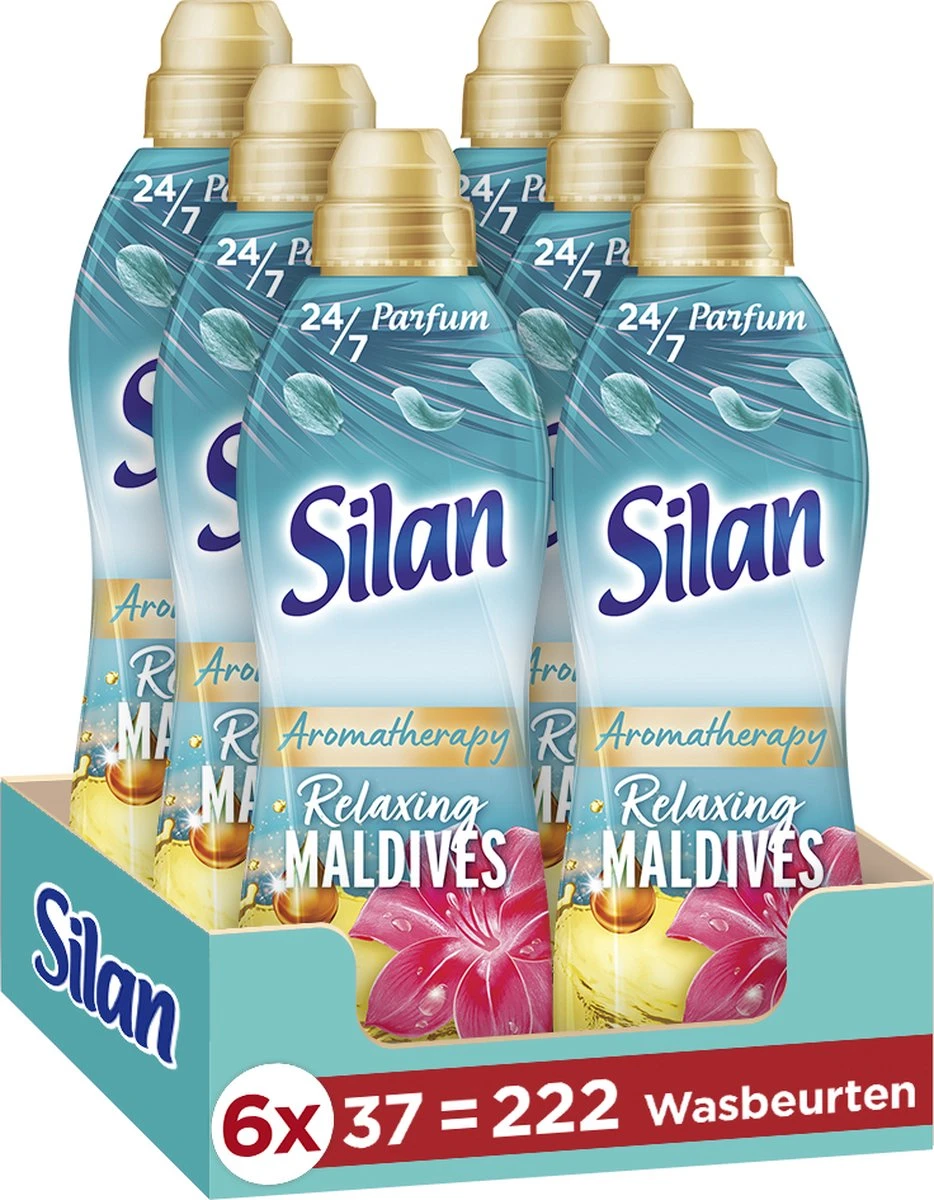 Silan Aroma Therapy Relaxing Maldives Wasverzachter - 6 x 37 wasbeurten - Voordeelverpakking Silan Aroma Therapy Relaxing Maldives Wasverzachter - 6 X 37 Wasbeurten - Voordeelverpakking -Winkel Voor Schoonmaakartikelen 934x1200 1