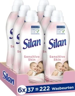 Silan Sensitive Wasverzachter - 6 X 37 Wasbeurten - Voordeelverpakking