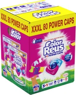 Color Reus Power Caps Wascapsules – Wasmiddel Capsules – Voordeelverpakking – 2x40 Wasbeurten -Winkel Voor Schoonmaakartikelen 966x1200