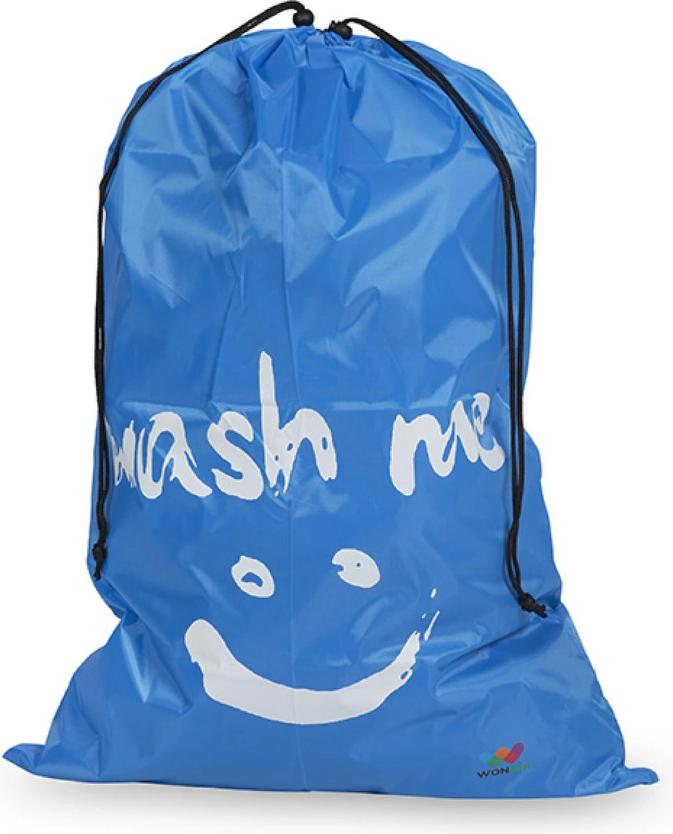 Wonair - Waszakken voor wasgoed - 60x90cm - Hemelsblauw - Met trekkoord Wonair - Waszakken Voor Wasgoed - 60x90cm - Hemelsblauw - Met Trekkoord -Winkel Voor Schoonmaakartikelen