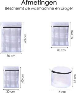 Merkloos Waszakken - Wasnetten - Bescherm Je Wasgoed En Wasmachine - Packing Cubes - Travel Organizer - 7 Stuks -Winkel Voor Schoonmaakartikelen 982x1200