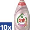 Dreft Clean & Care Afwasmiddel Rose & Satin (Voordeelverpakking) - 10 X 383 Ml -Winkel Voor Schoonmaakartikelen 989x1200 1